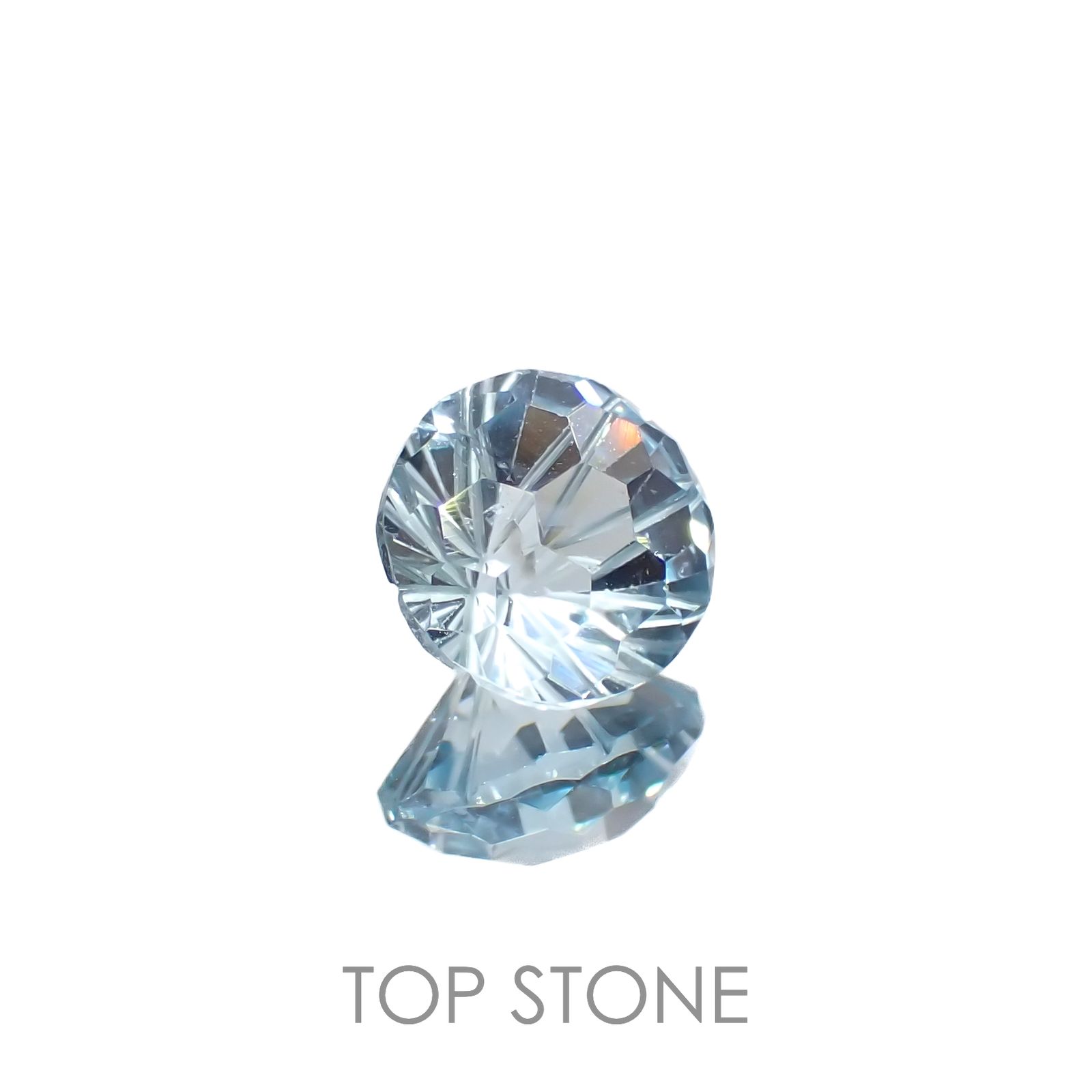 ◇カスタムカット◇ブルートパーズ ブラジル産 1.73ct[221219356]7x7mm前後