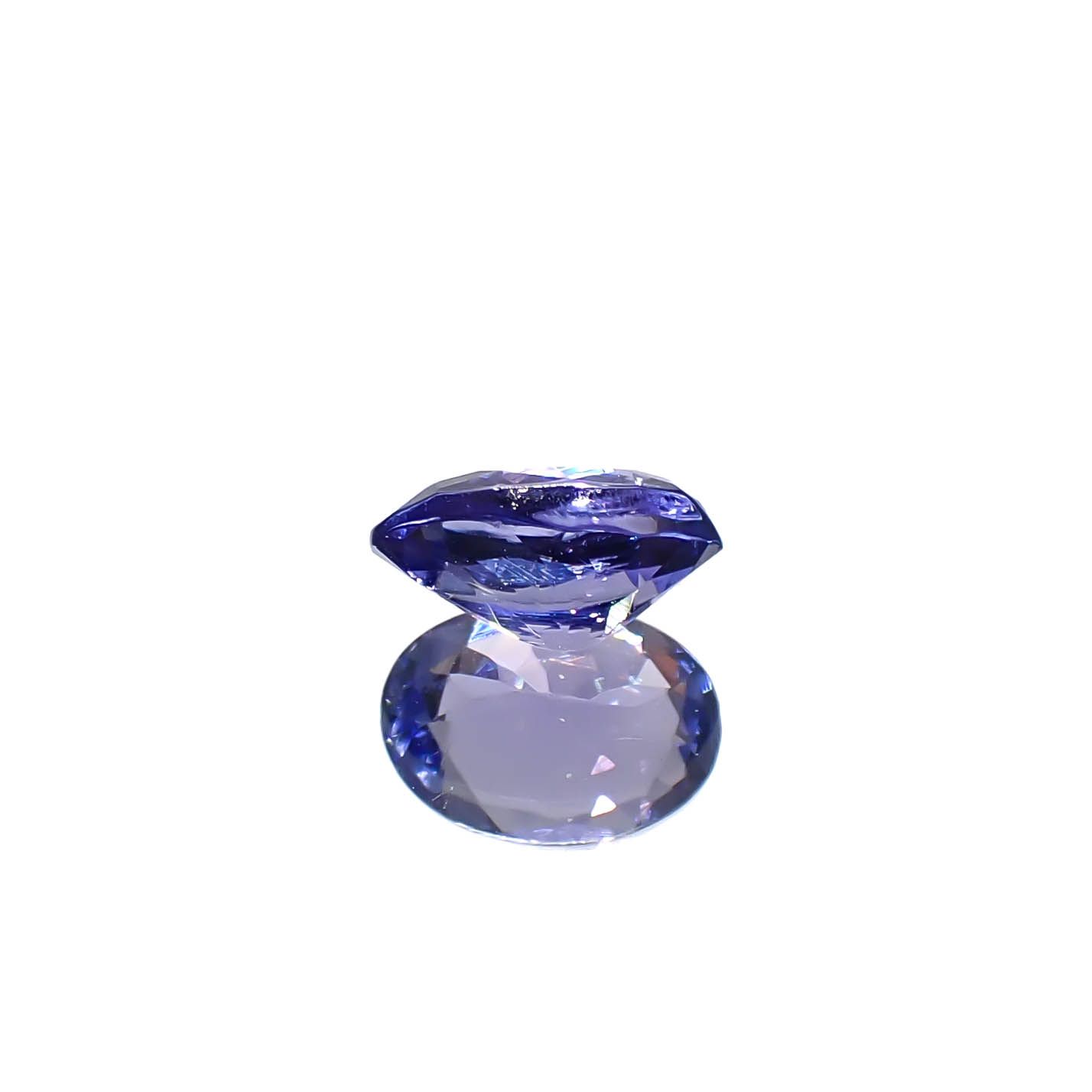 タンザナイト(宝石名タンザナイト)タンザニア産 0.85ct 識別済[240627889]7x5.1mm前後
