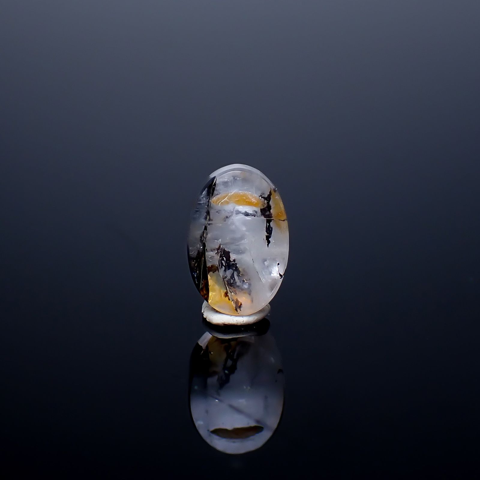 デンドリチッククォーツ ブラジル産 1.92ct / 8.8x6mm前後 [260724034]