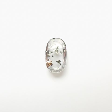 パイライトインクォーツ ブラジル産 3.72ct[240225907]12.5x7.6mm前後