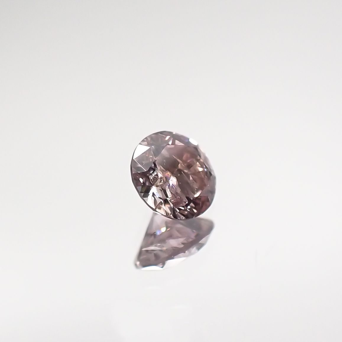 ピンクダイヤモンド(宝石名ダイヤモンド) I-2 / FANCY LIGHT BROWNISH PINK 0.097ct ソ付(CGL)[210711781]2.9×2.9mm前後