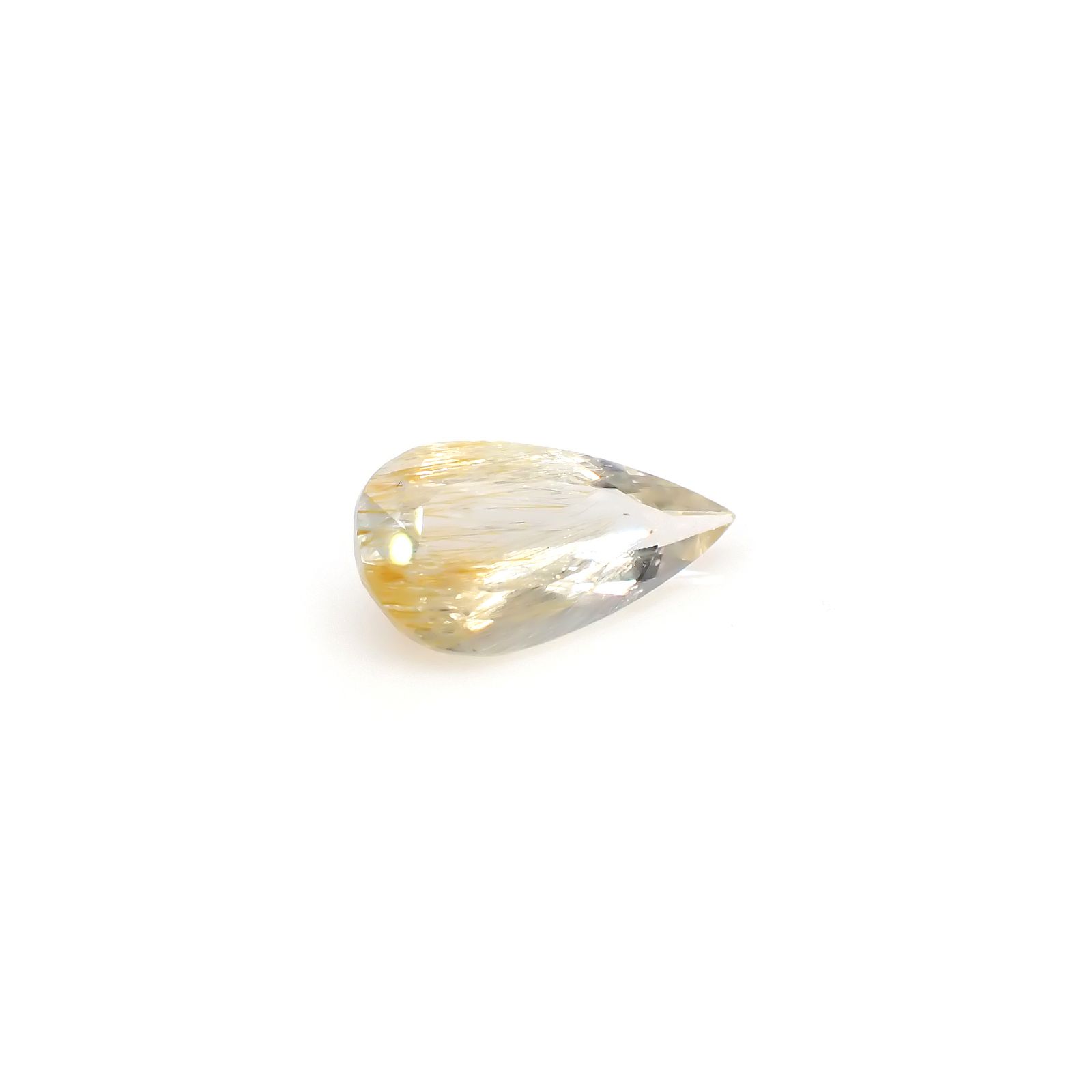 ニードルイントパーズ(チューブイントパーズ) ブラジル・ミナスジェライス州産 9.70ct[240225886]20.5x10.8mm前後