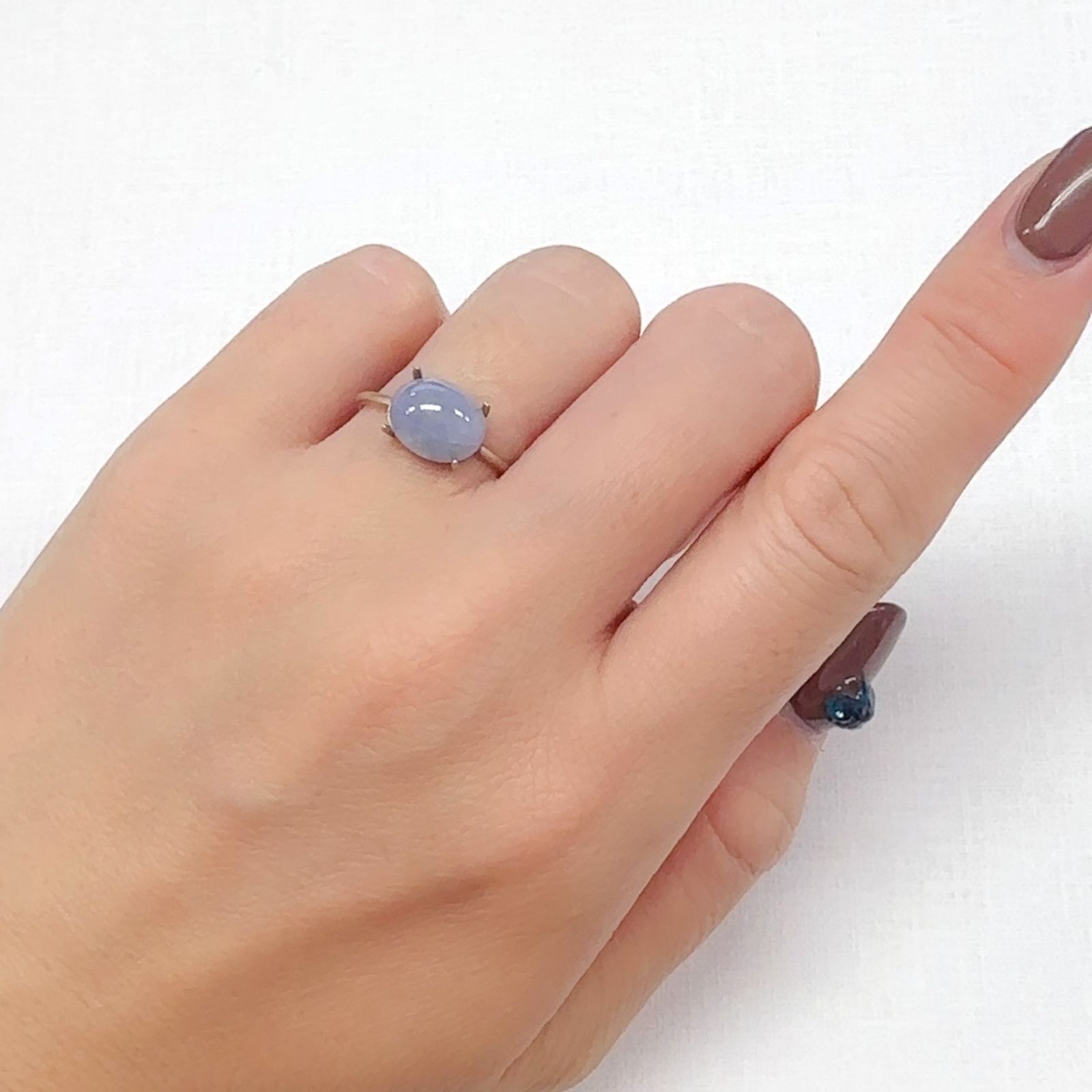 ラベンダー翡翠 ビルマ産 3.07ct[240628392]10x8mm前後