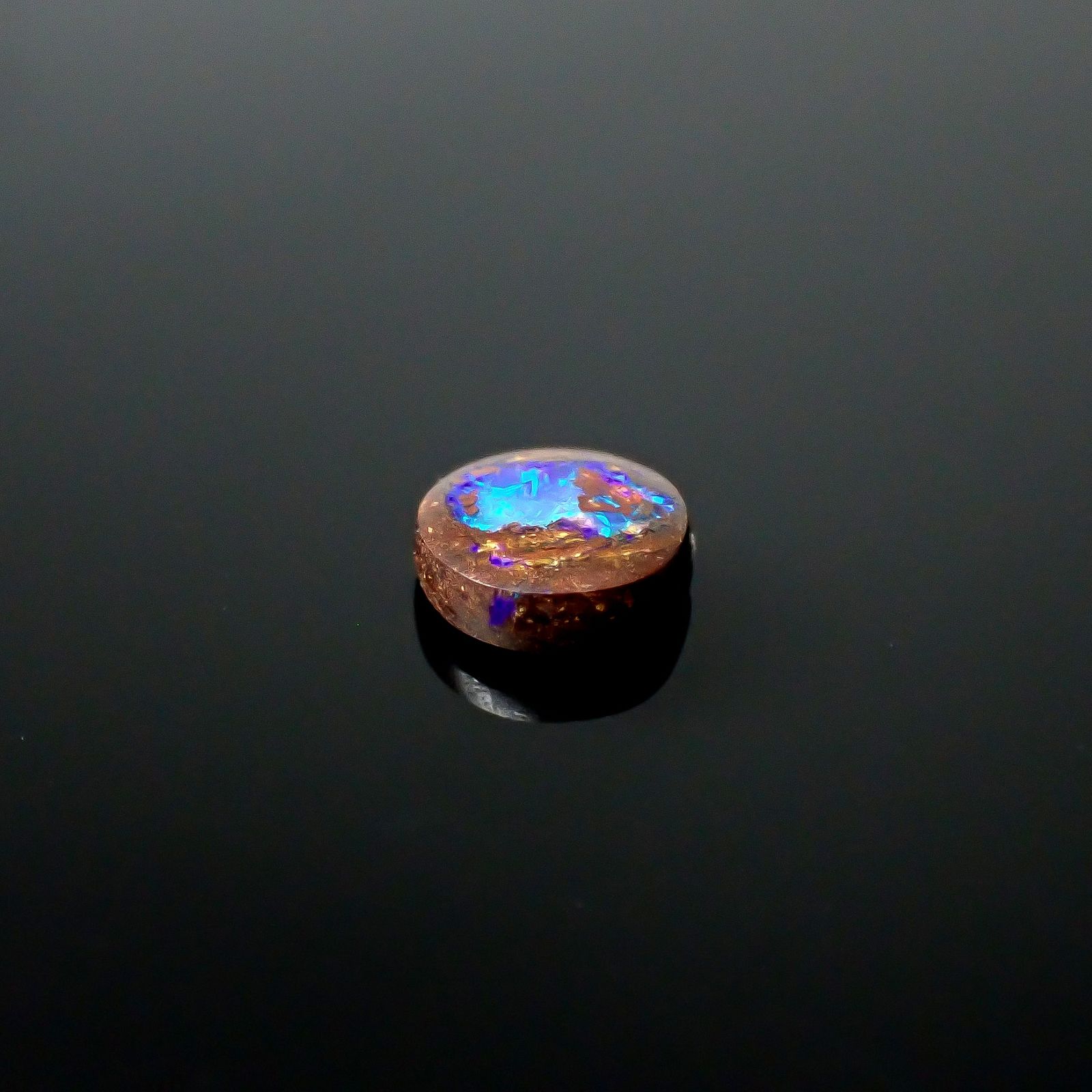 ウッドオパール オーストラリア産 0.56ct / 5.9x5.9mm前後 [251131296]