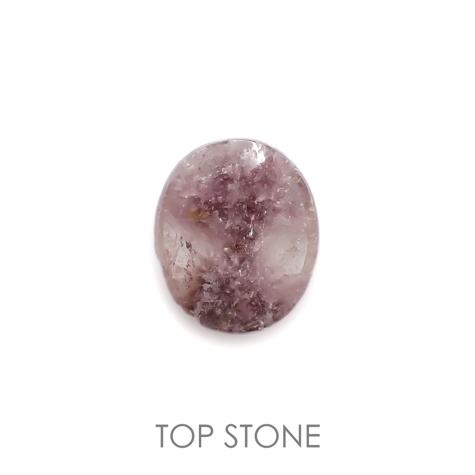 レピドライトインクォーツ ブラジル・ミナスジェライス州産 15.04ct[220917757]17.9x15.1mm前後 | TOP  STONE(トップストーン)