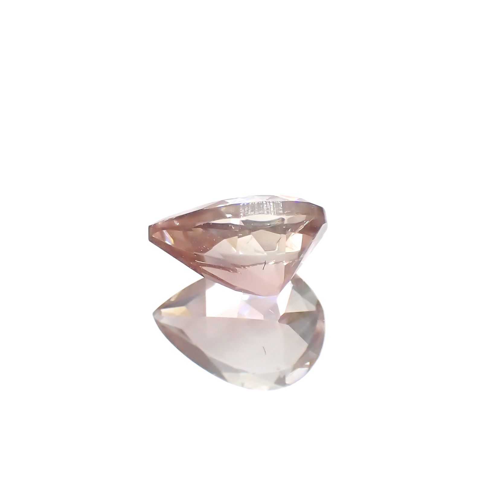 バイカラーオレゴンサンストーン(宝石名バイカラー・ラブラドライト)アメリカ・オレゴン州産 0.65ct 識別済[230722720]7x5.1mm前後