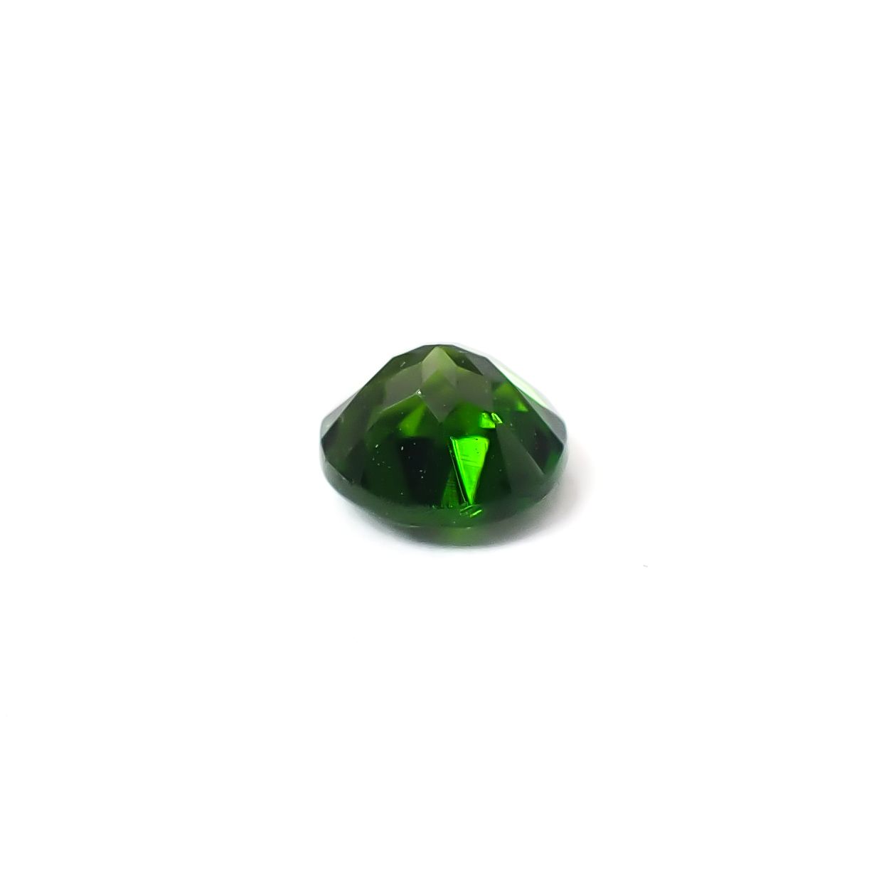 クロムダイオプサイド(宝石名クロム・ダイオプサイド)ロシア産 識別済 0.58ct / 5.1x5.1mm前後 [260432098]