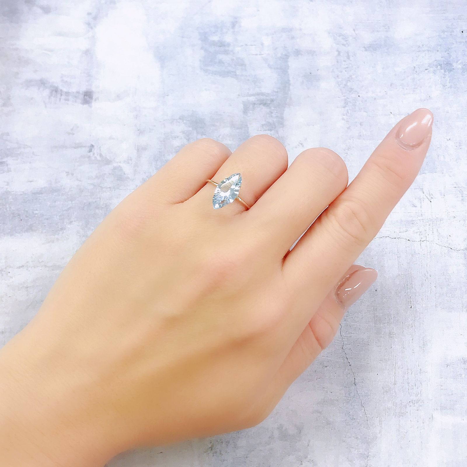 ◇カスタムカット◇ブルートパーズ ブラジル産 2.94ct [251219367]14.2x6.9mm前後