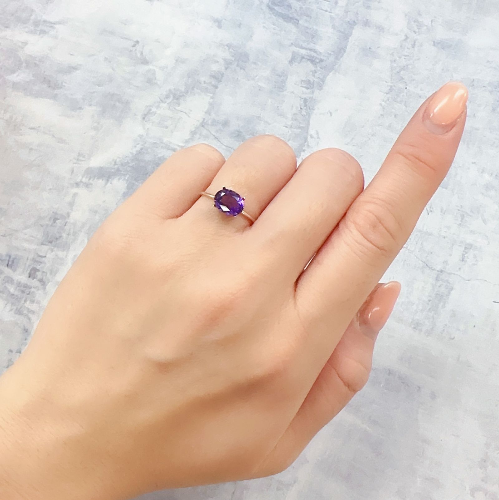カラーシフトアメジスト ブラジル/ウルグアイ産 1.25ct[230120184]8x6.2mm前後