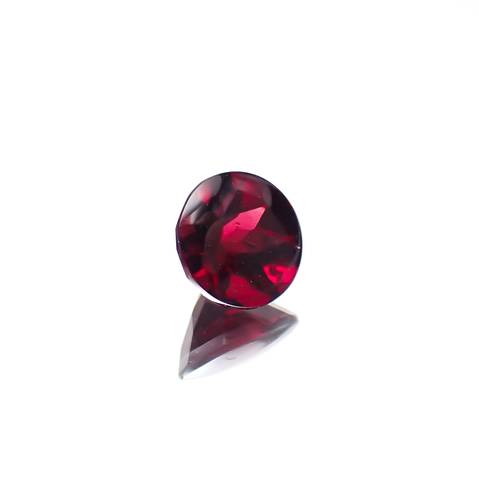 ◇バフカット◇クロムパイロープガーネット アメリカ・アリゾナ州産 0.72ct[231224539]5.5x5.5mm前後