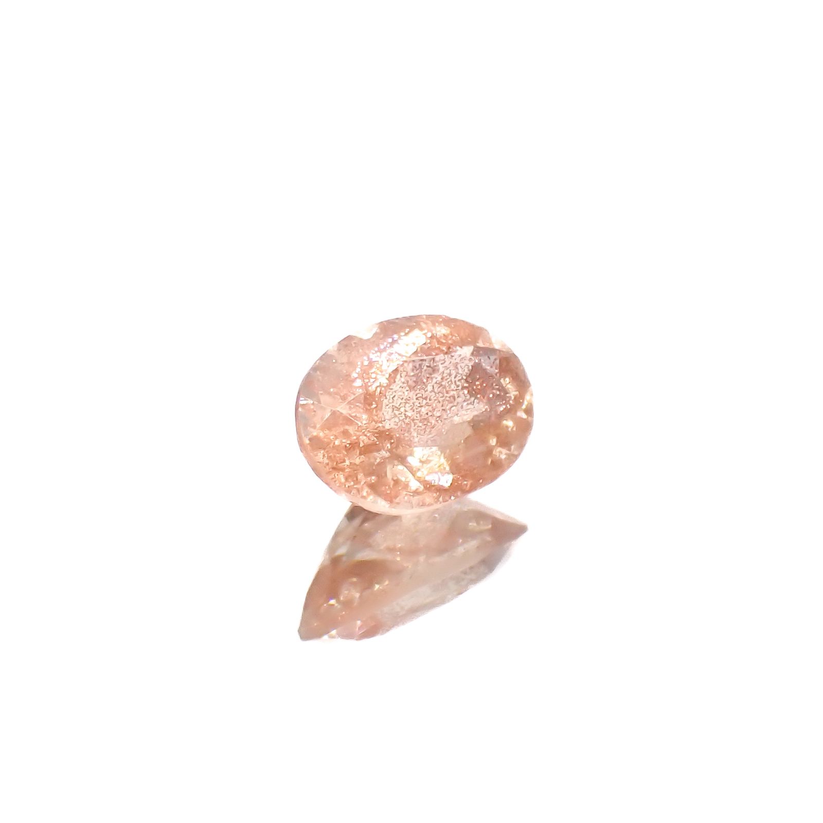 オレゴンサンストーン アメリカ・オレゴン州産 0.71ct[240628210]6.9x4.9mm前後