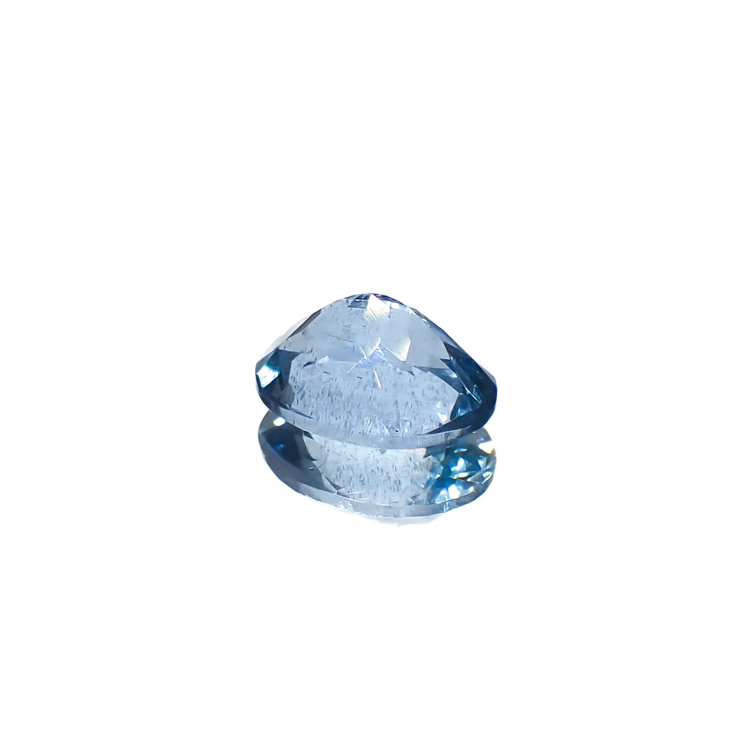 アクアマリン サンタマリアカラー マダガスカル産 1.15ct[240326976]8x6.1mm前後