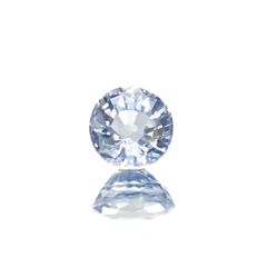 アイスブルーサファイア(宝石名サファイア)スリランカ/マダガスカル産 0.31ct 識別済[230119946]3.9x3.8mm前後