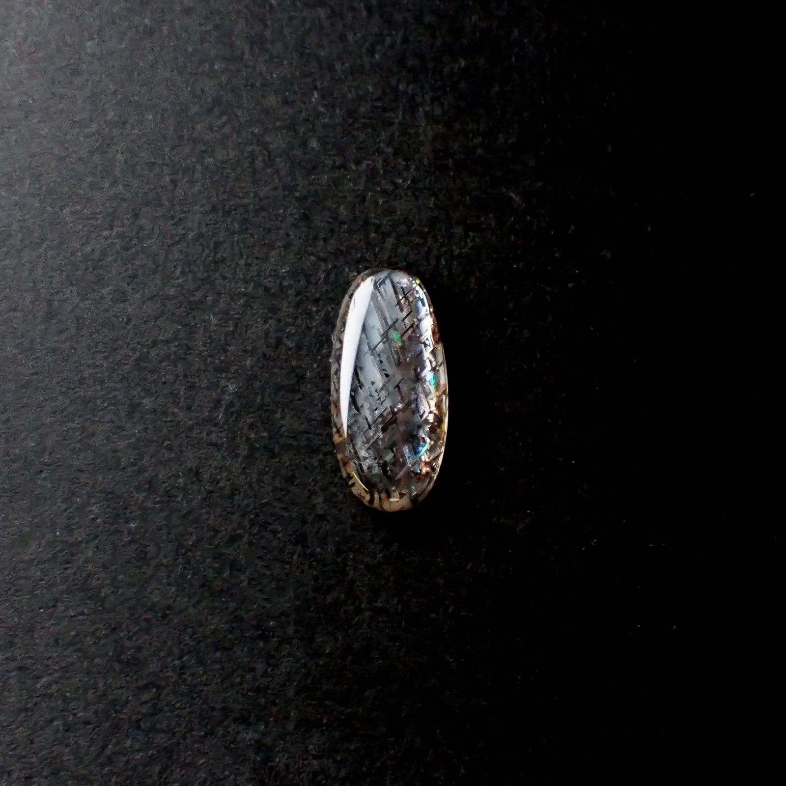 レインボーラティスサンストーン オーストラリア産 2.53ct [250430297]14.5x6.9mm前後