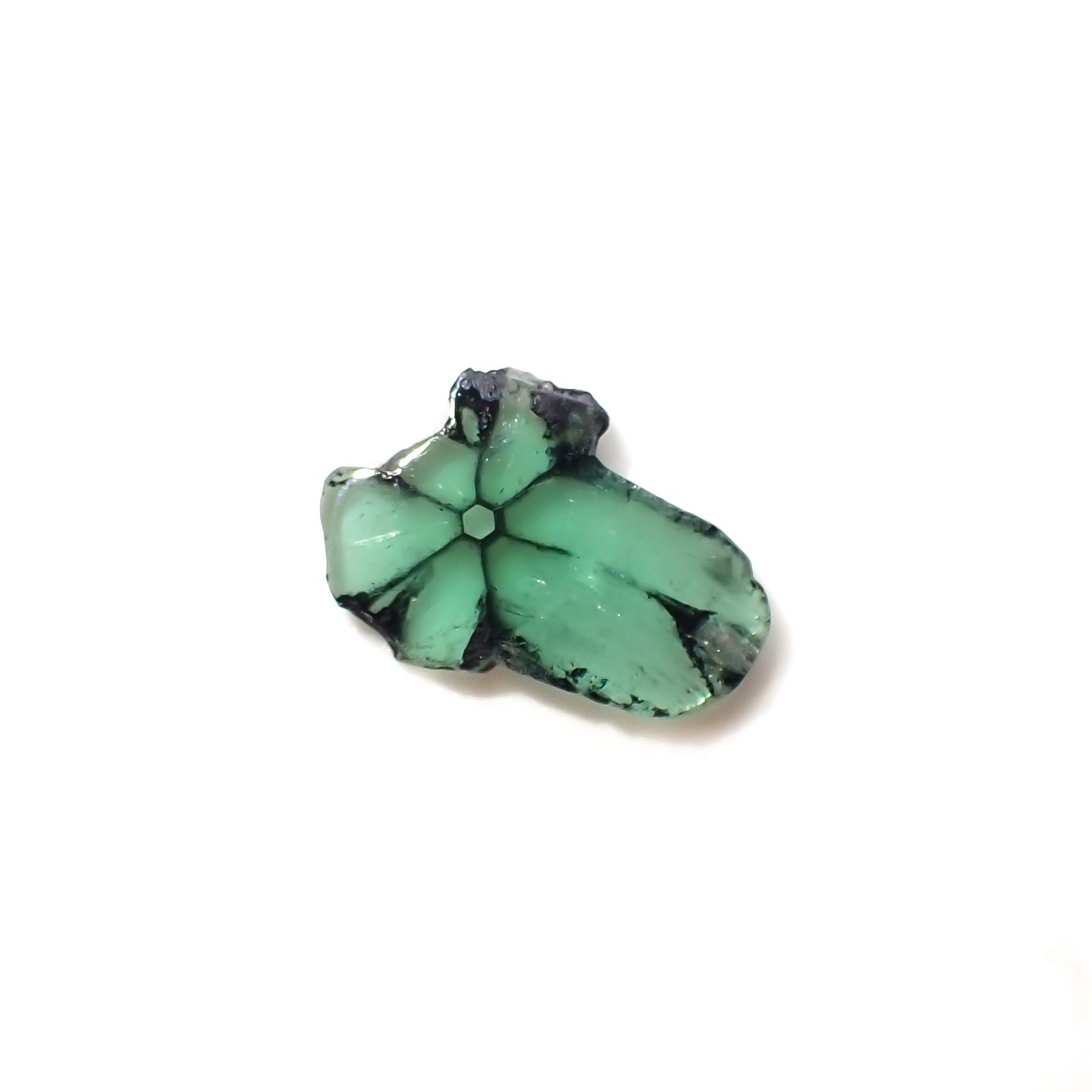 トラピッチェエメラルド コロンビア産 1.42ct[230923487]7.4x11.2mm前後