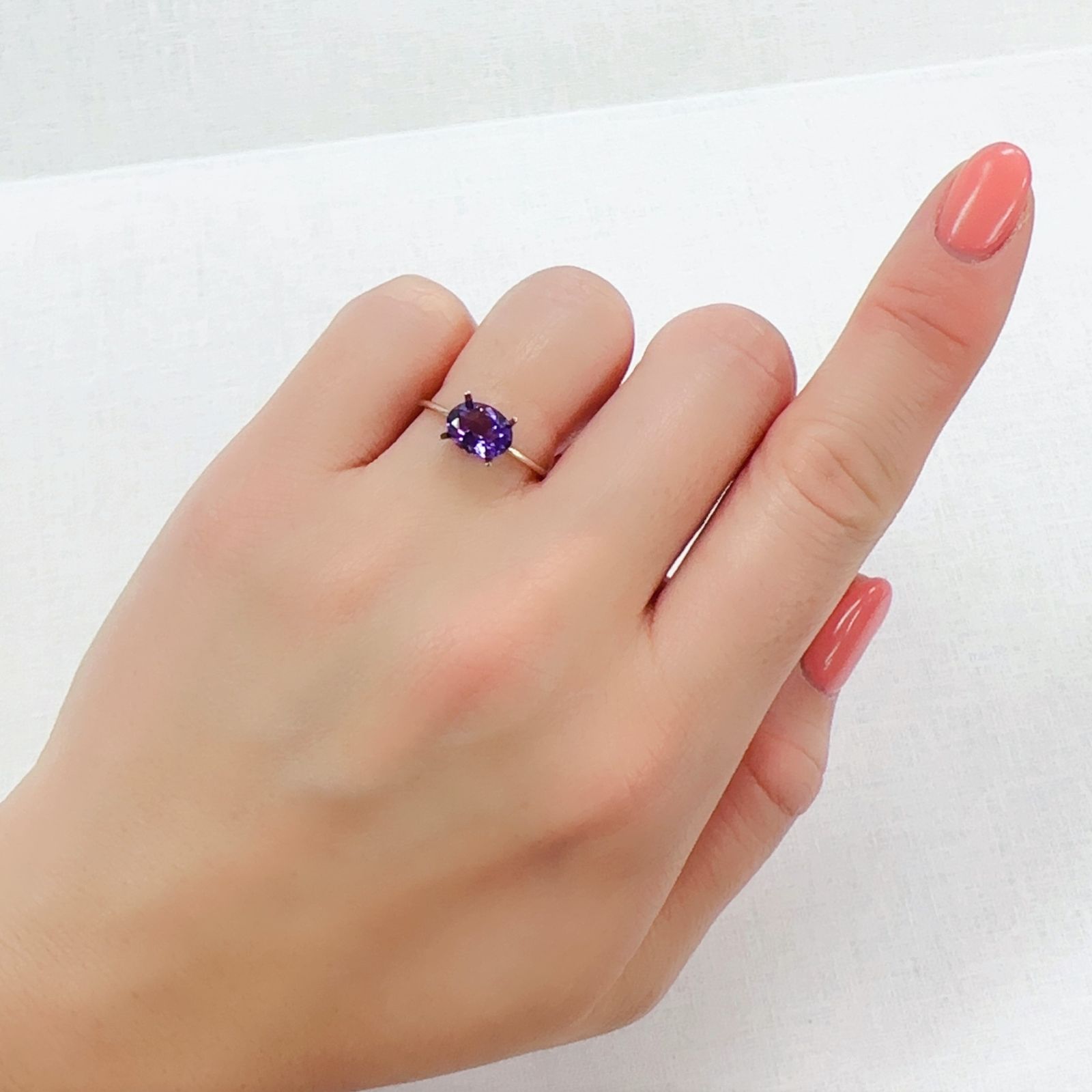 カラーシフトアメジスト ブラジル/ウルグアイ産 1.00ct[230220802]7.9x6mm前後