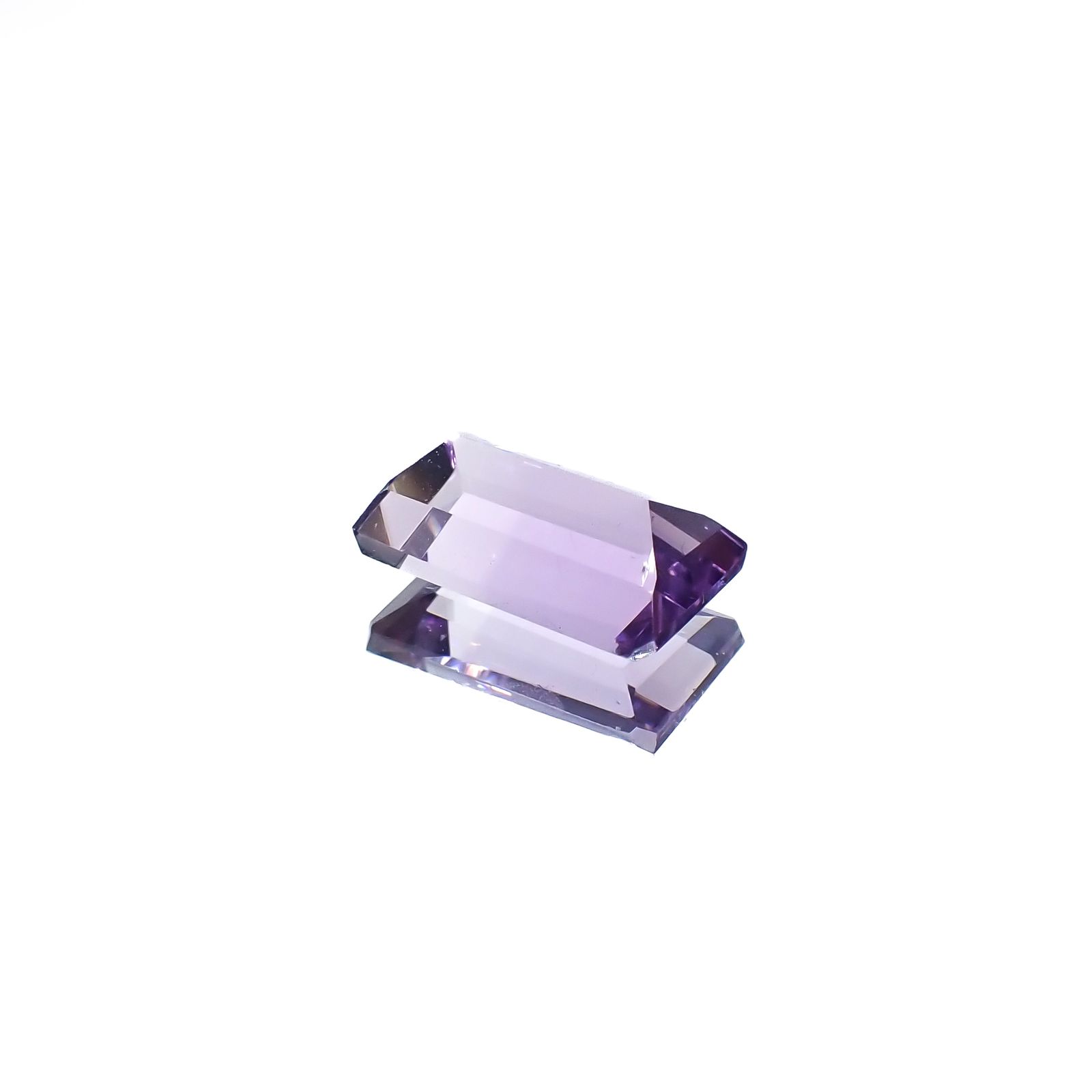 アワーグラスアメジスト(宝石名バイカラー・クォーツ)モロッコ産 3.27ct 識別済[231225099]12.2x7.1mm前後