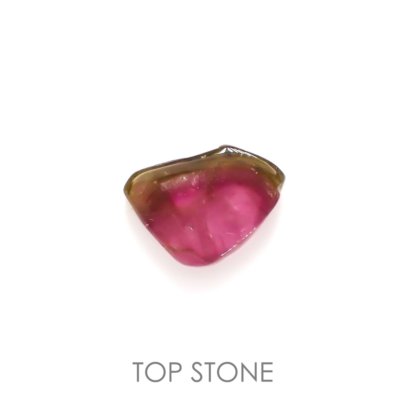 ウォーターメロントルマリン 原石スライス  ブラジル産 4.02ct[221018623]13.4x9.3mm前後