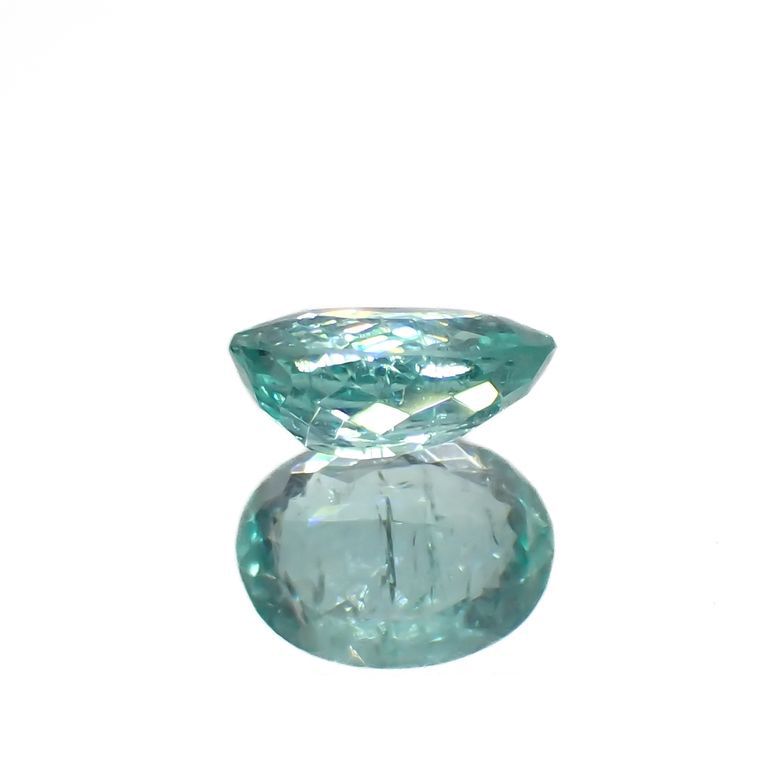 パライバトルマリン(宝石名トルマリン/別名パライバ・トルマリン)ブラジル・パライバ州バターリャ鉱山産 0.25ct 識別済[221018836]4.7x3.6mm前後