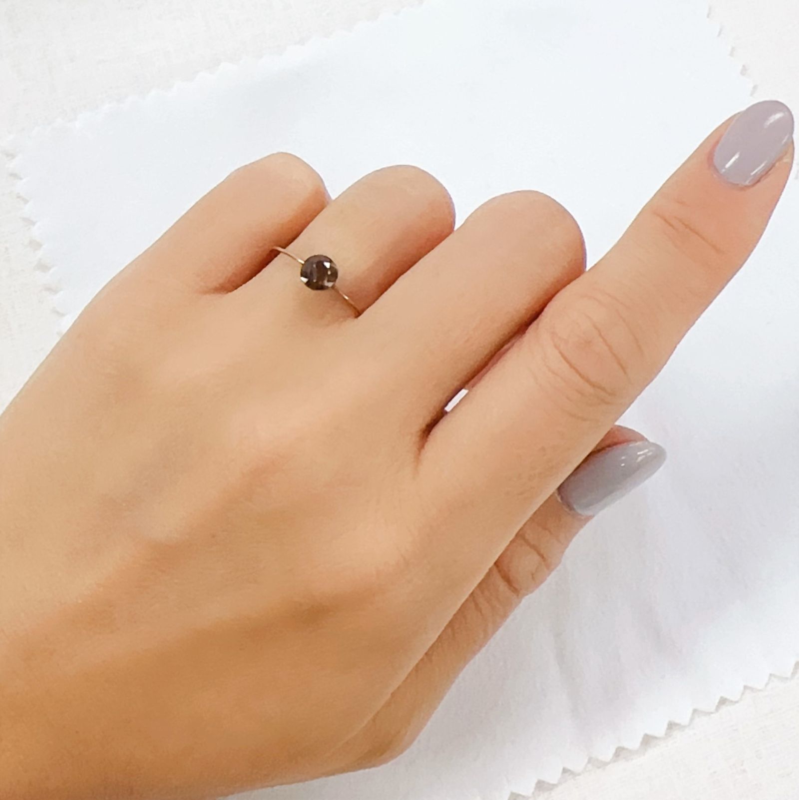 レインボーガーネット 日本・奈良県産 0.79ct[240223307]5.3x5.3mm前後