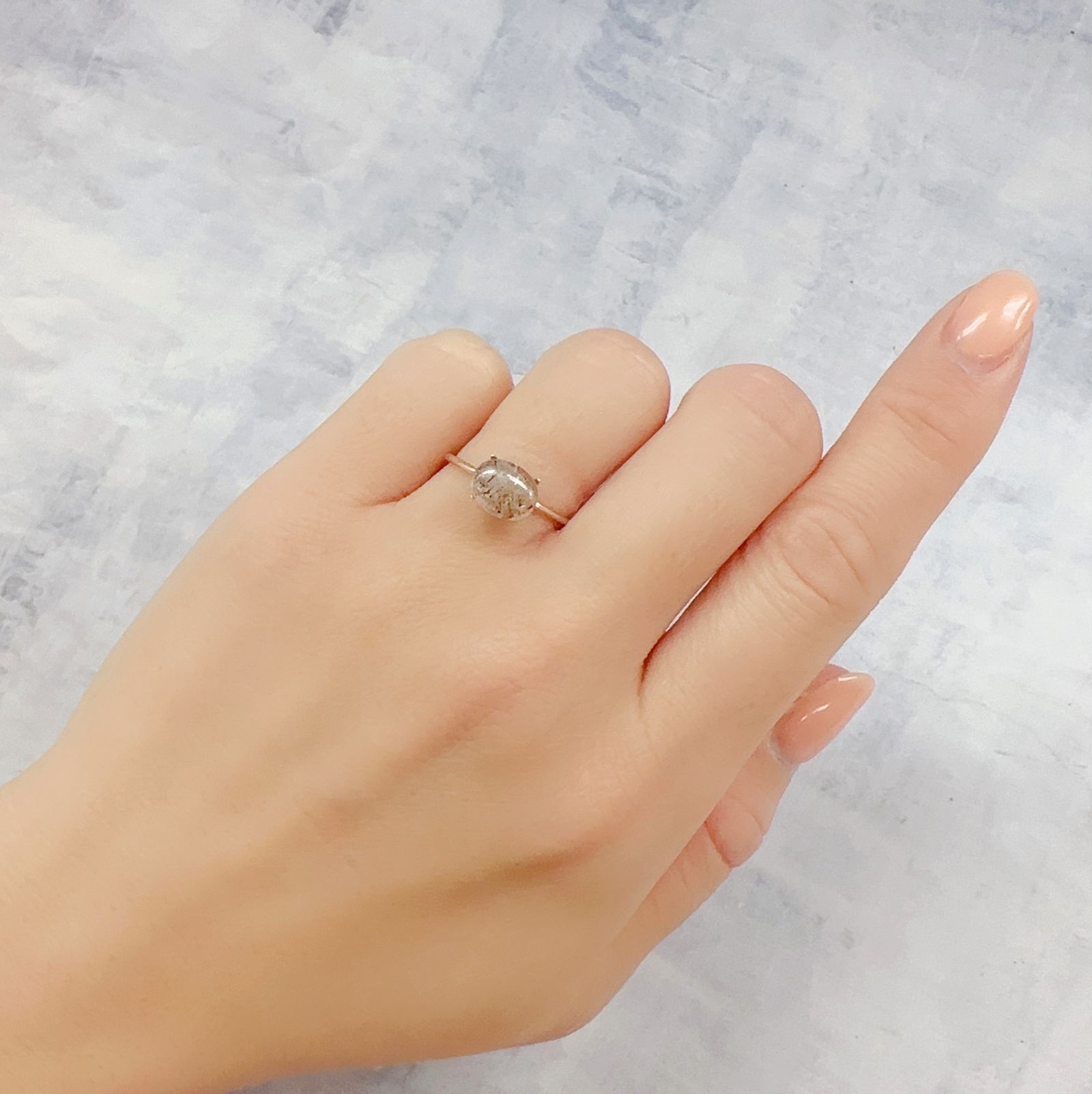 レインボーラティスサンストーン オーストラリア産 1.59ct[230120334]8.2x6.6mm前後