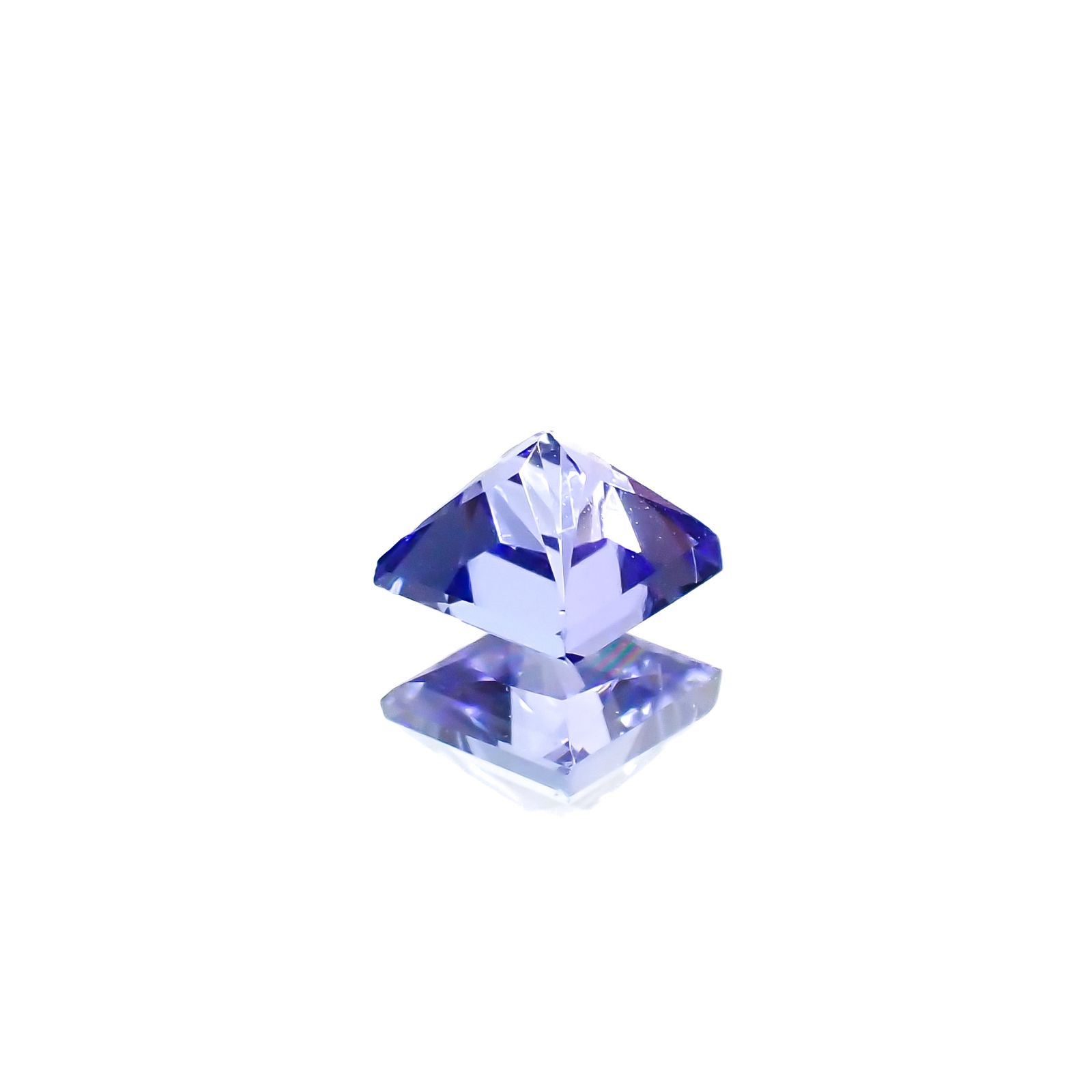 ◇プリンセスカット◇タンザナイト タンザニア産 0.42ct[240427141]4x3.9mm前後
