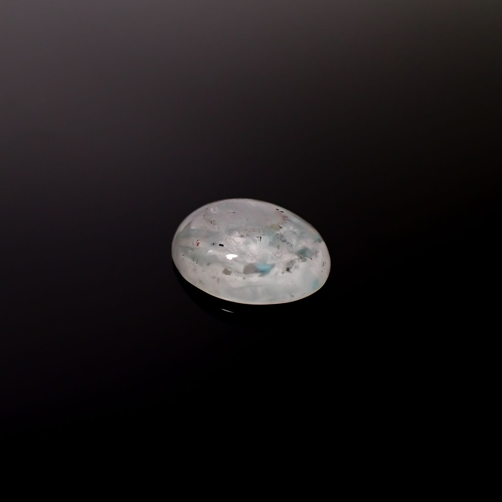 アホイトインクォーツ 南アフリカ・メッシーナ鉱山産 11.49ct [241029317]17.7x14.6mm前後