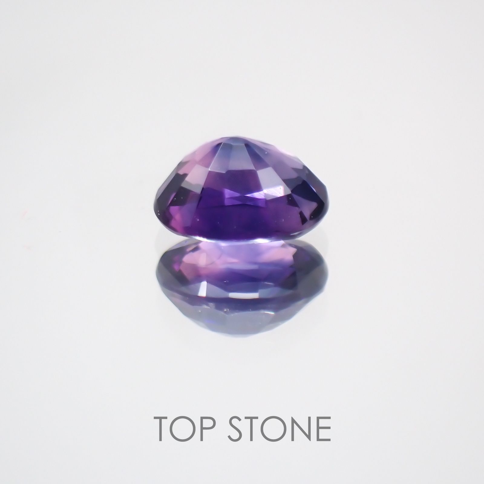 バイカラーサファイア(宝石名バイカラー・サファイア) タンザニア産 0.41ct 識別済[210410590]4.7×3.6mm前後