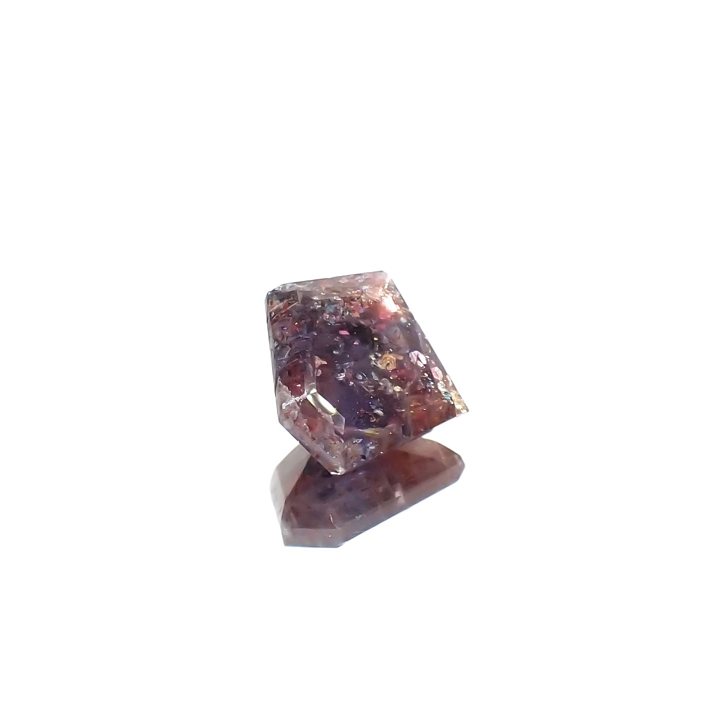 ◇カスタムカット◇ブラッドショットアイオライト インド産 2.05ct[240125390]10.3x8.6mm前後