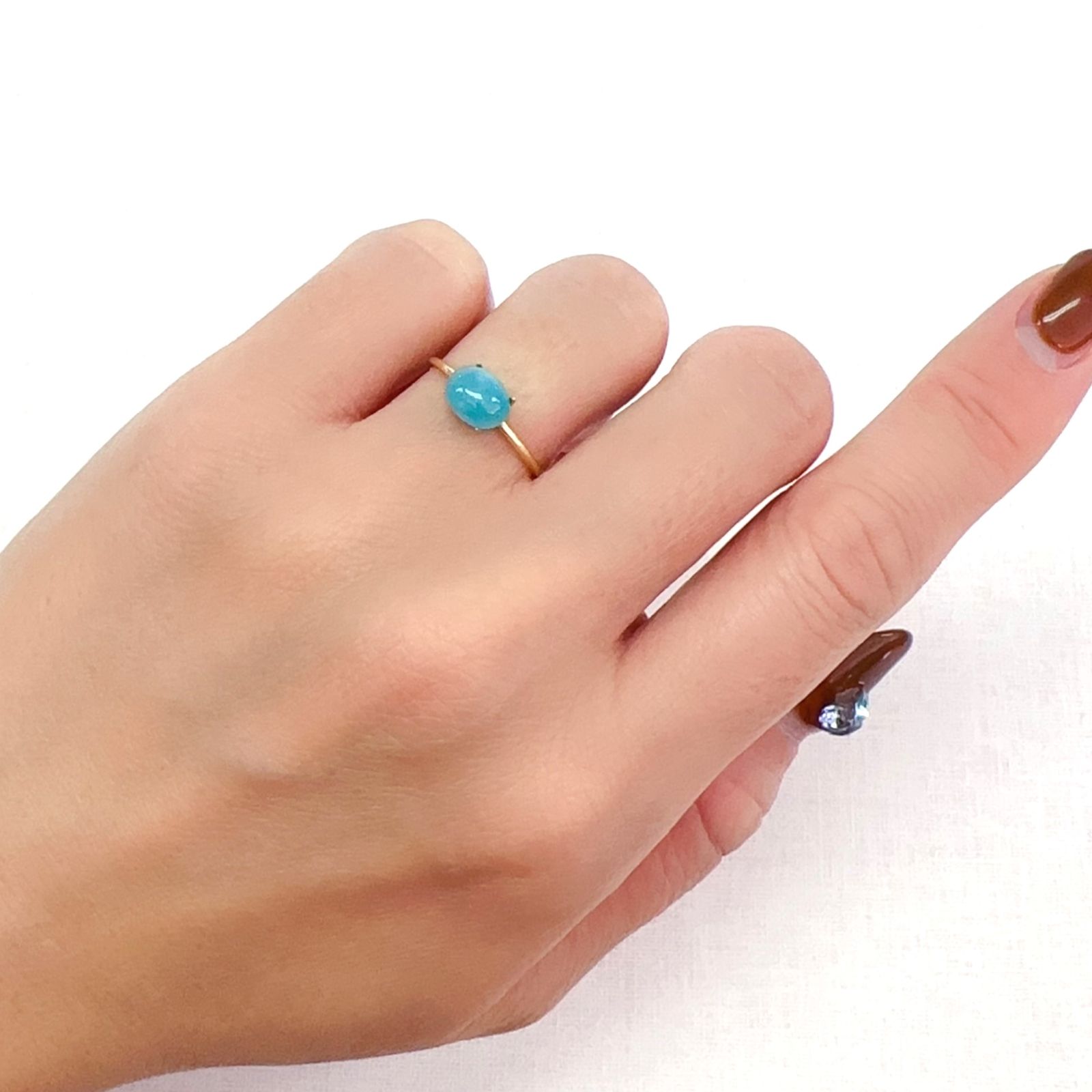 ヘミモルファイト(宝石名ヘミモルファイト)コンゴ産 1.25ct 識別済[231124185]7.3x5.6mm前後