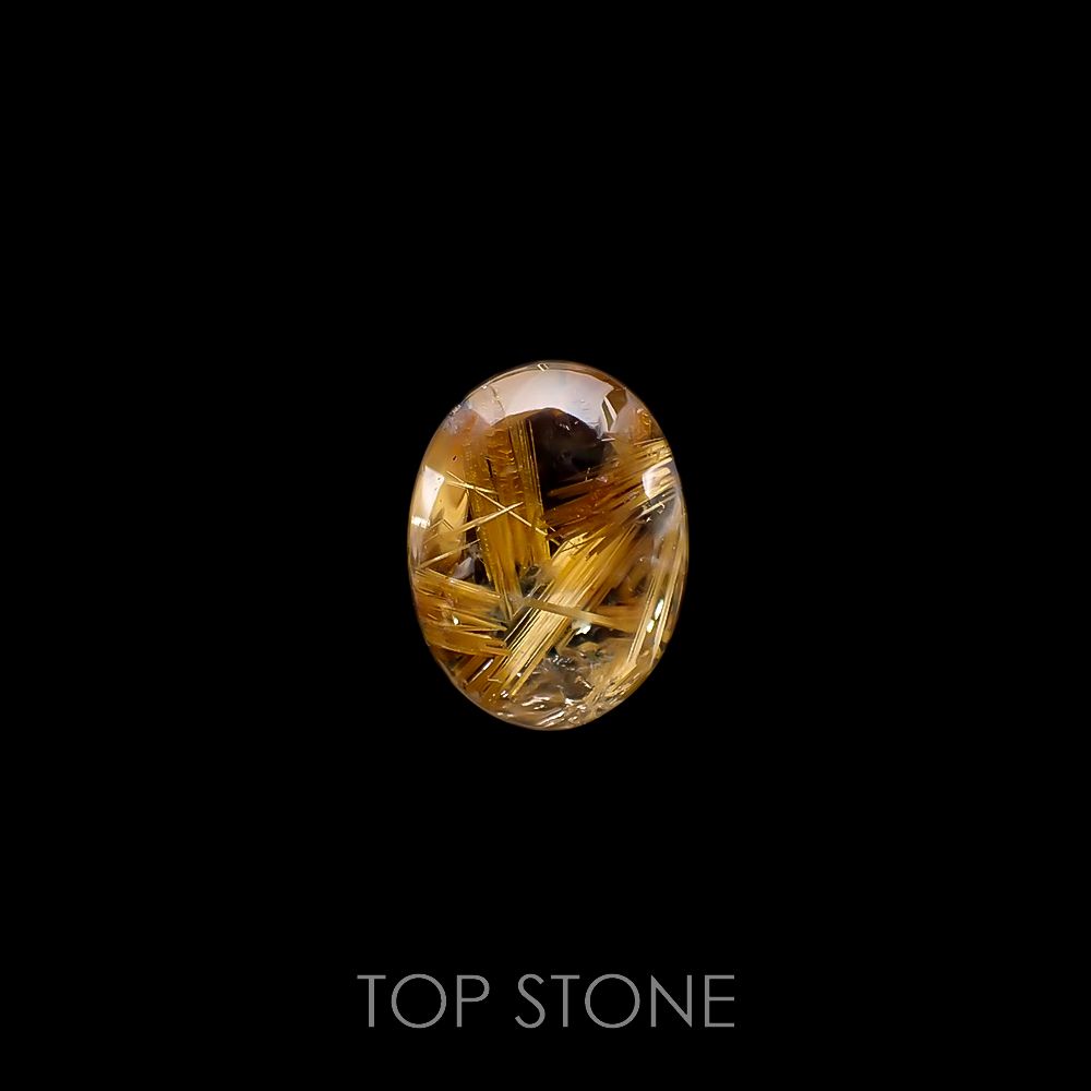 太陽ルチルクォーツ ブラジル産 15.70ct[220716737]18.7x14.2mm前後