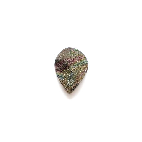 レインボーパイライト 原石 ロシア産 19.19ct[240326433]22.3x16.3mm前後