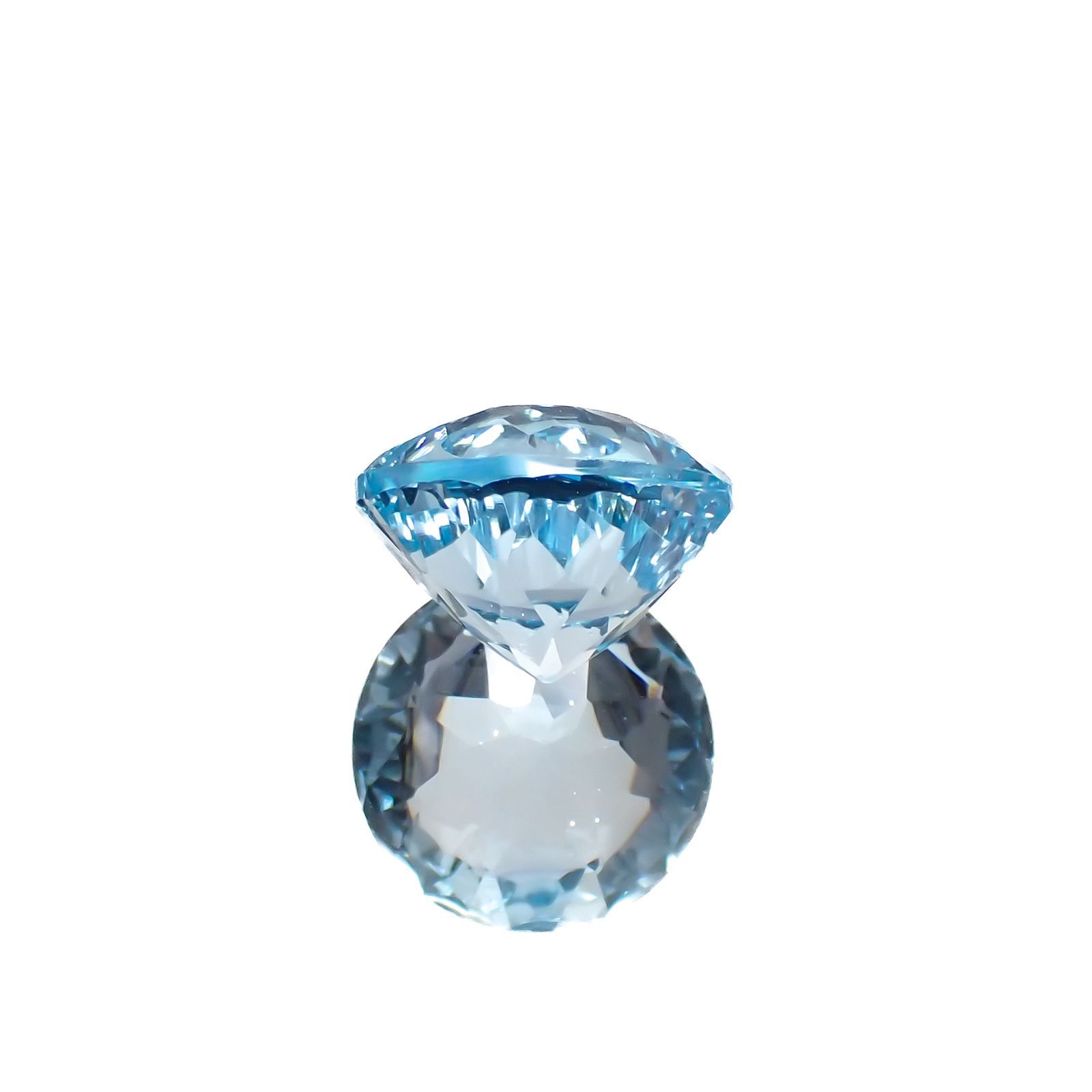 ◇カスタムカット◇ブルートパーズ ブラジル産 4.83ct [251219322]10x10mm前後