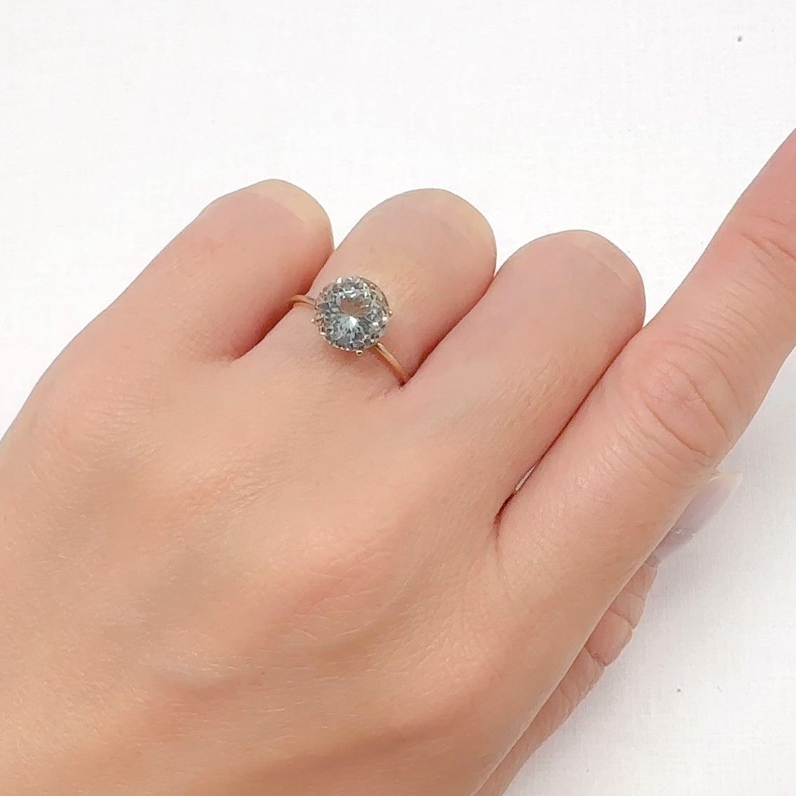 オリゴクレース(宝石名オリゴクレース)ケニア産 2.14ct 識別済[240628001]8.3x8.3mm前後