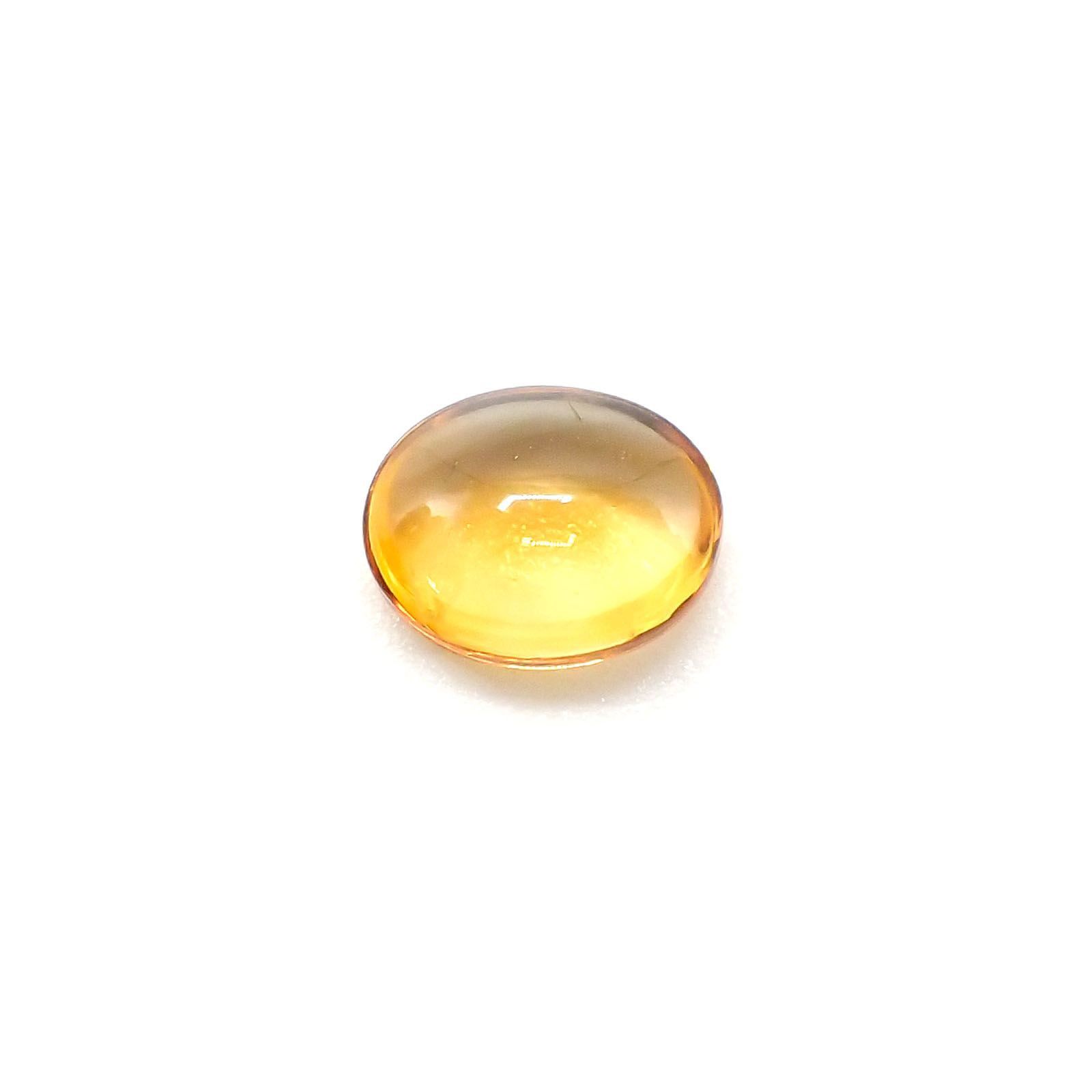 <ランダムセレクト1個販売> 【数量限定】シトリン ダブルカボション(宝石名シトリン) ブラジル産 2.63ct前後 識別済[20095582]10×8mm前後
