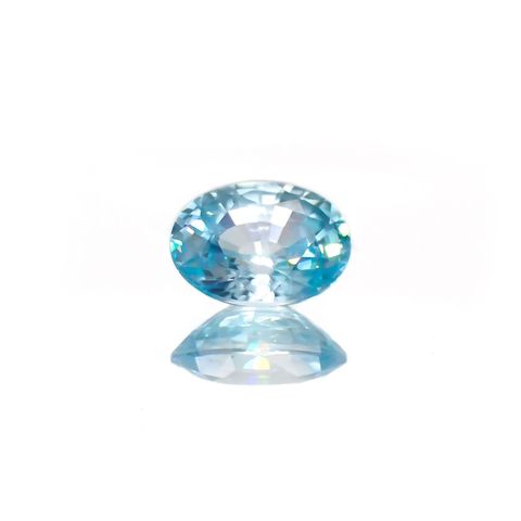 バイカラーブルージルコン カンボジア産 1.86ct / 8x6.1mm前後 [251120983]