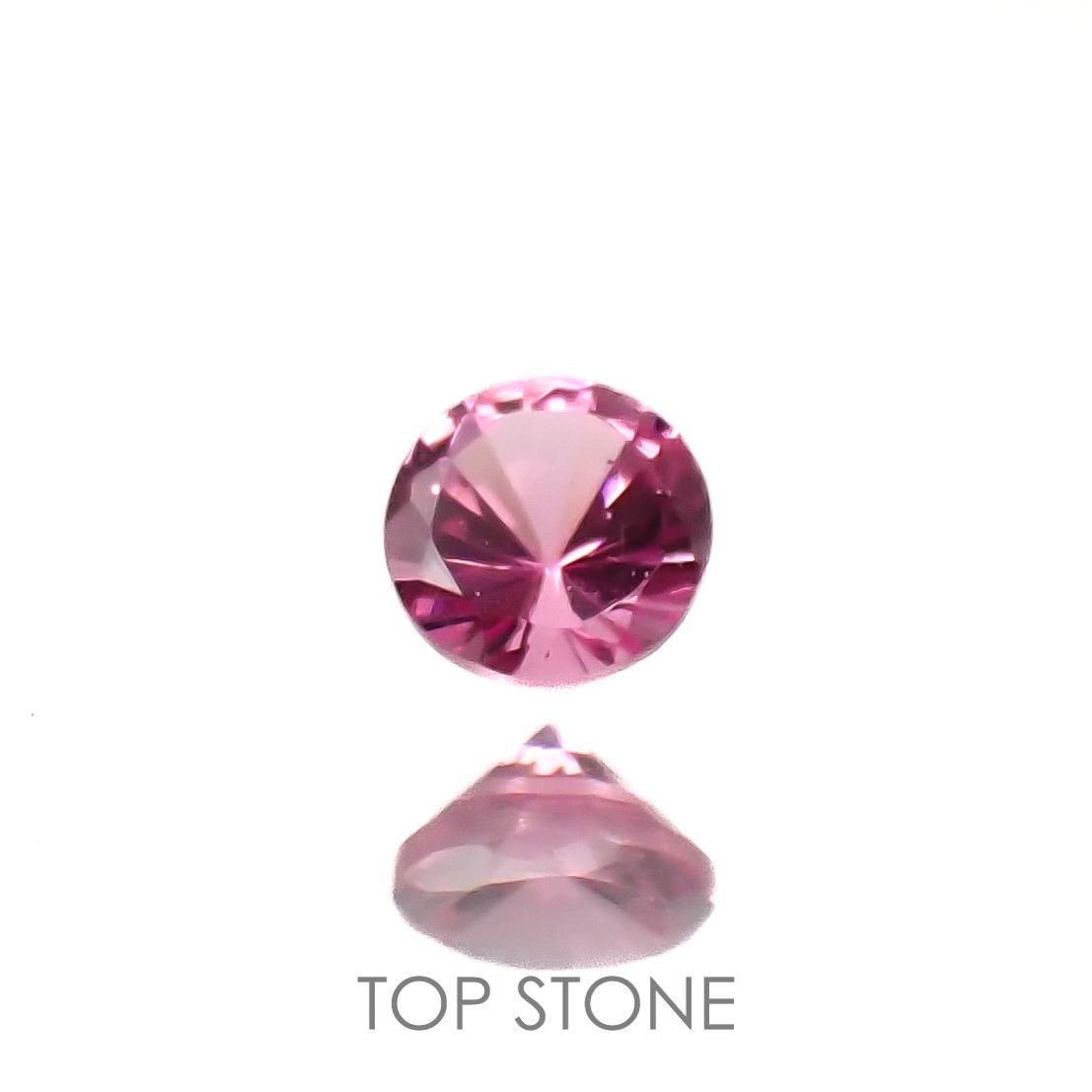 ホットピンクスピネル(宝石名ピンク・スピネル)タンザニア産 0.093ct 識別済[220616600]2.8x2.8mm前後