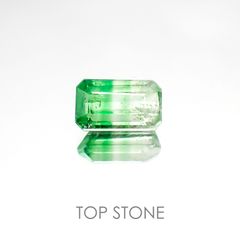バイカラーツァボライト タンザニア産 ルース 1.28ct[20128488]7.6×4.5mm前後