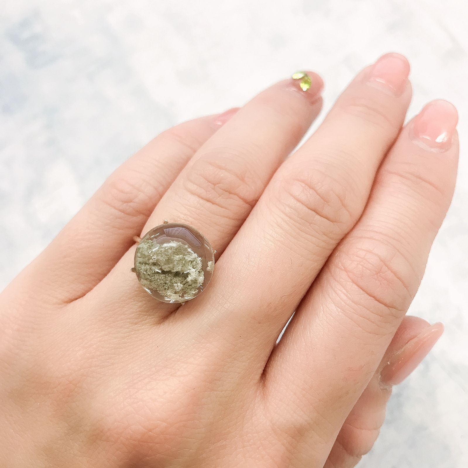 ガーデンクォーツ ブラジル産 9.56ct[220115329]13.8x13.6mm前後
