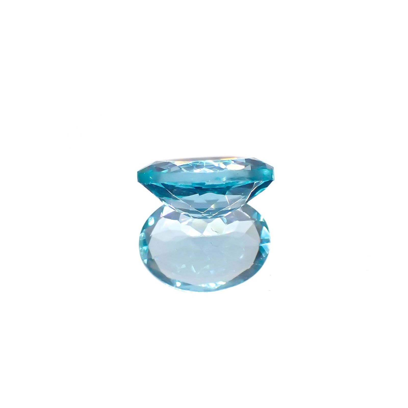 アパタイト(宝石名アパタイト)ブラジル産 識別済 1.28ct / 8x6.1mm前後 [251021342]