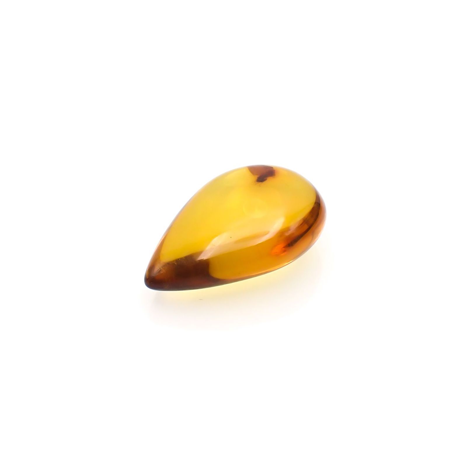 虫入り琥珀 コロンビア産 12.68ct [221018554]27.9x18.5mm前後