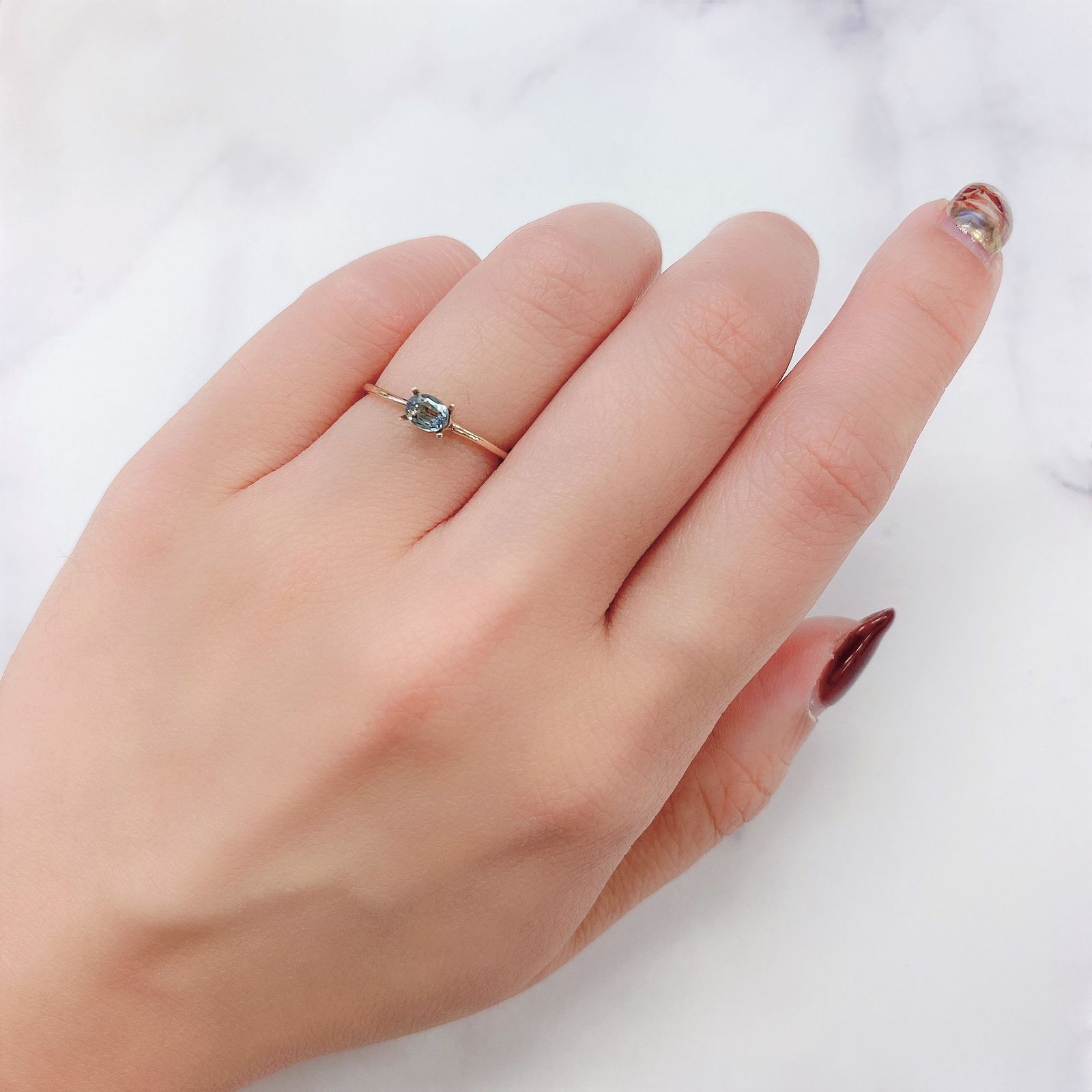 アレキサンドライト(宝石名アレキサンドライト) マダガスカル産 0.254ct ソ付(彩珠)[20106998]4.3×3.3mm前後