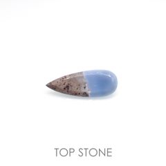 マトリックスブルーオパール アメリカ・オレゴン州産 12.78ct[220917806]32.4x12.4mm前後