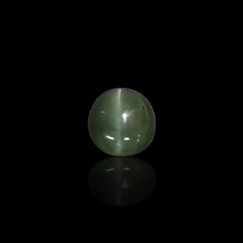 グリーンアパタイトキャッツアイ ブラジル産 4.47ct[240427179]9.2x9.2mm前後