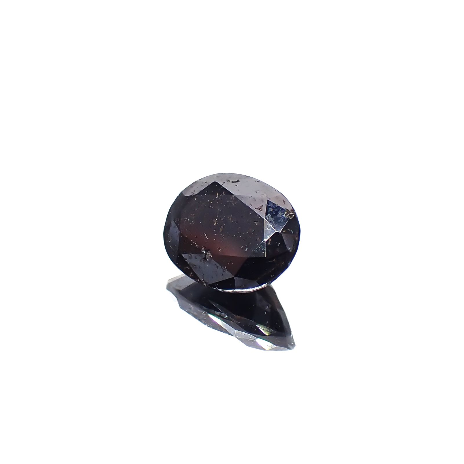 マグネタイト(宝石名マグネタイト)アメリカ・アーカンソー州産 2.379ct ソ付(日独)[240928693]8.77x6.8mm前後