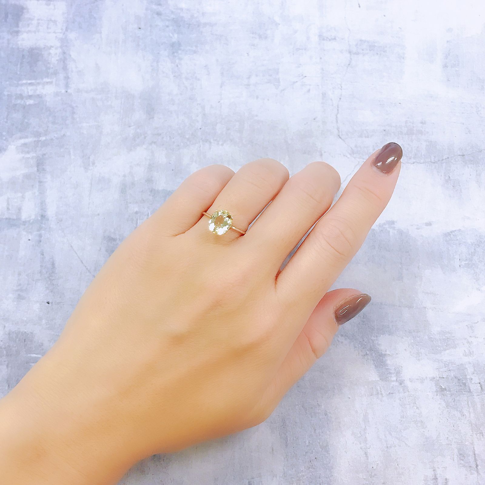 イエロースキャポライト(宝石名イエロー・スキャポライト)ブラジル・ミナスジェライス州産 1.86ct 識別済[220918020]8.7x7.6mm前後