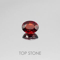 スペサルティンアルマンディンガーネット(宝石名スペサルティン アルマンディン・ガーネット) マダガスカル産 2.24ct 識別済[20073697]8.2×6.4mm前後