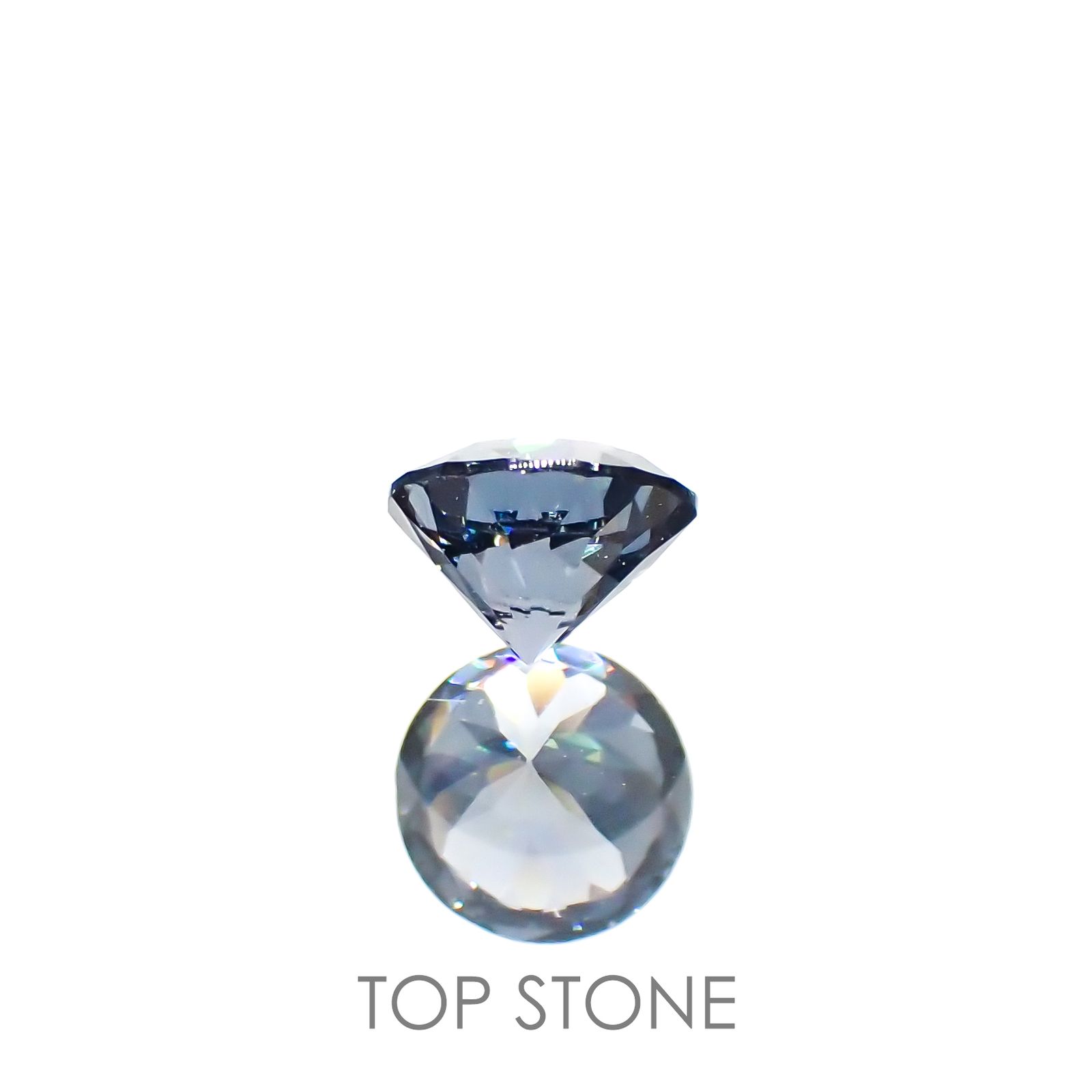 グレイッシュブルースピネル ビルマ産 ルース 0.39ct[210913144]4.4×4.4mm前後