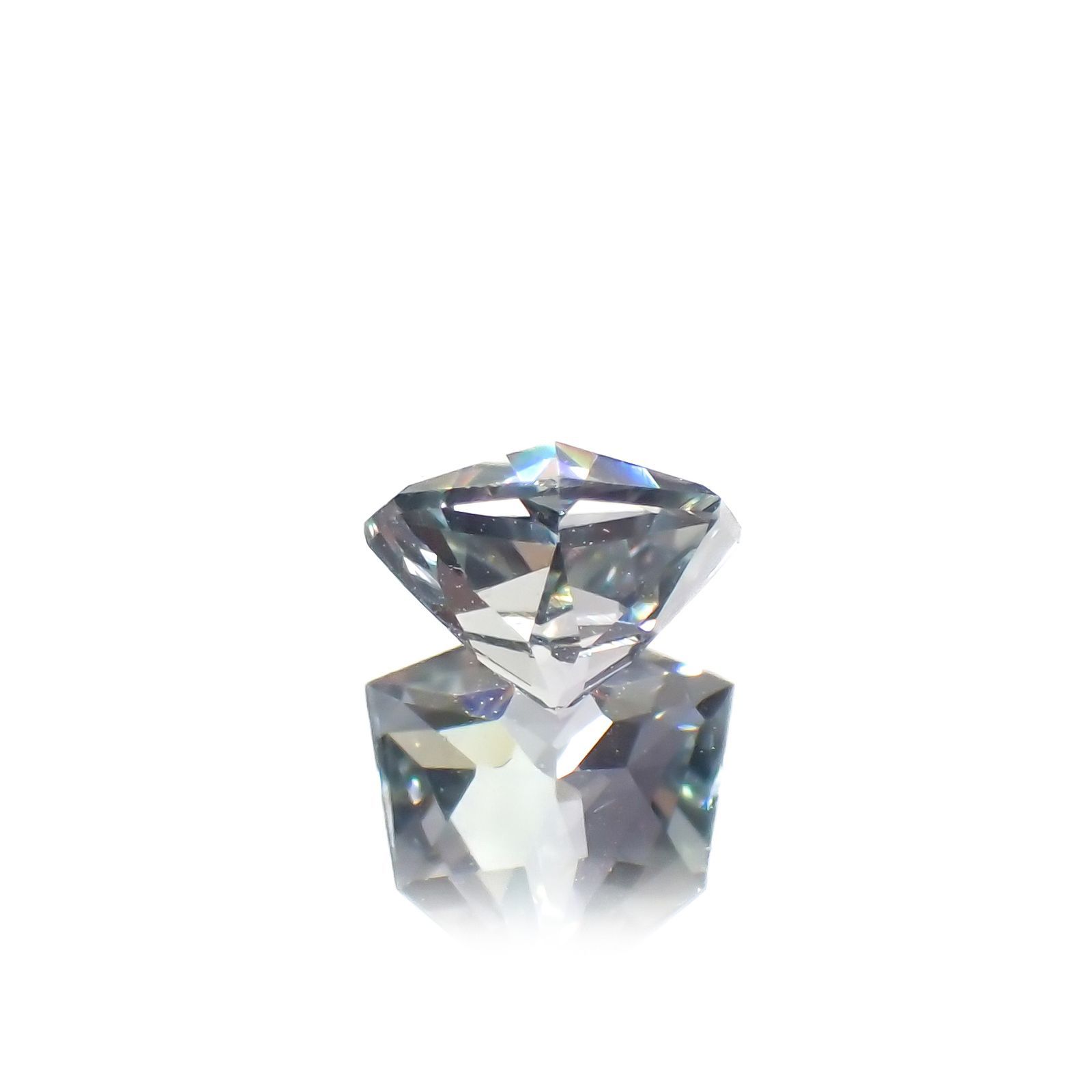 ◇カスタムカット◇バイカラータンザナイト 非加熱(宝石名ゾイサイト)タンザニア産 0.62ct 識別済[221118969]5.9x5.8mm前後