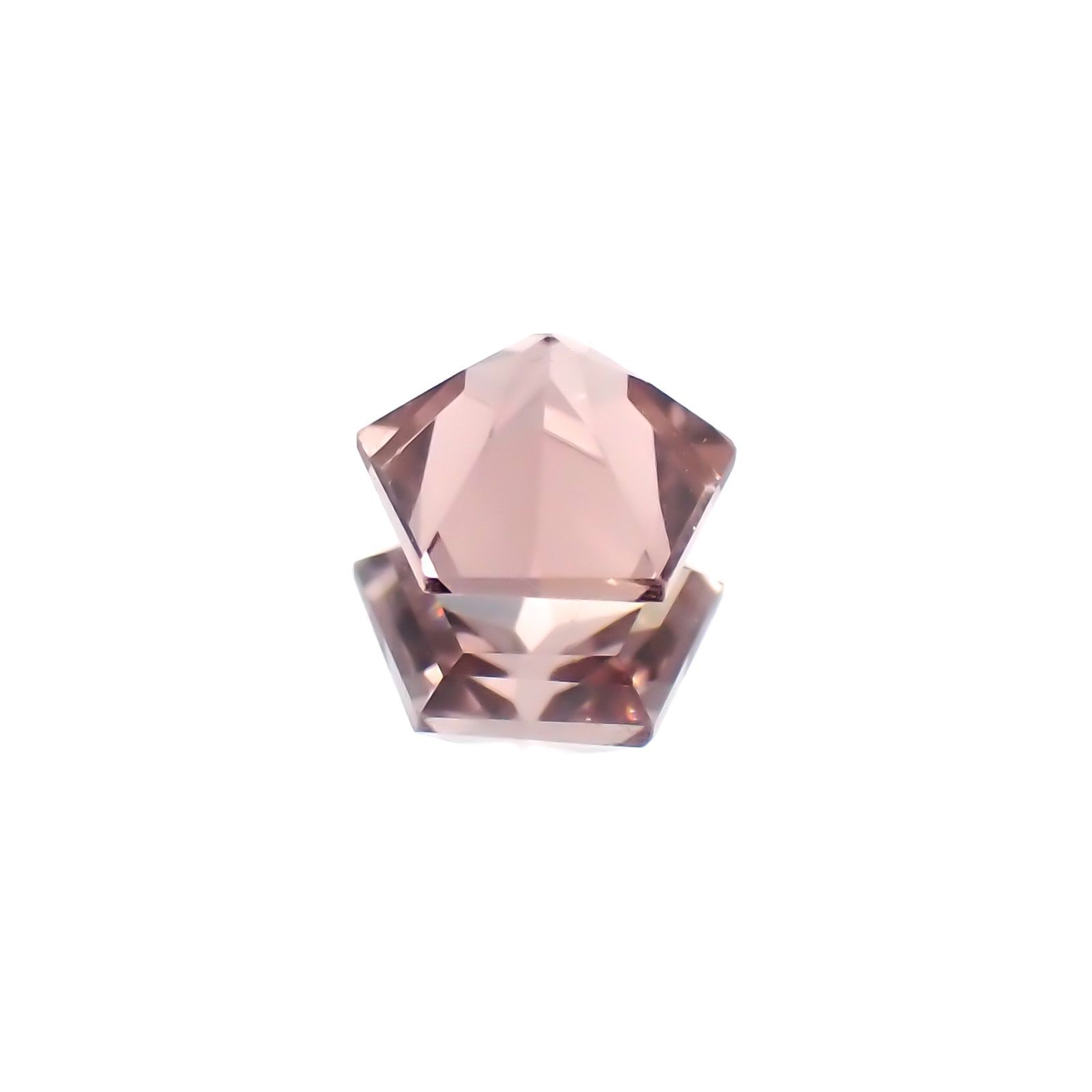 ◇ペンタゴンカット◇ピンクトルマリン SA(宝石名トルマリン)ブラジル産 0.43ct 識別済[231124222]5.1x5.1mm前後